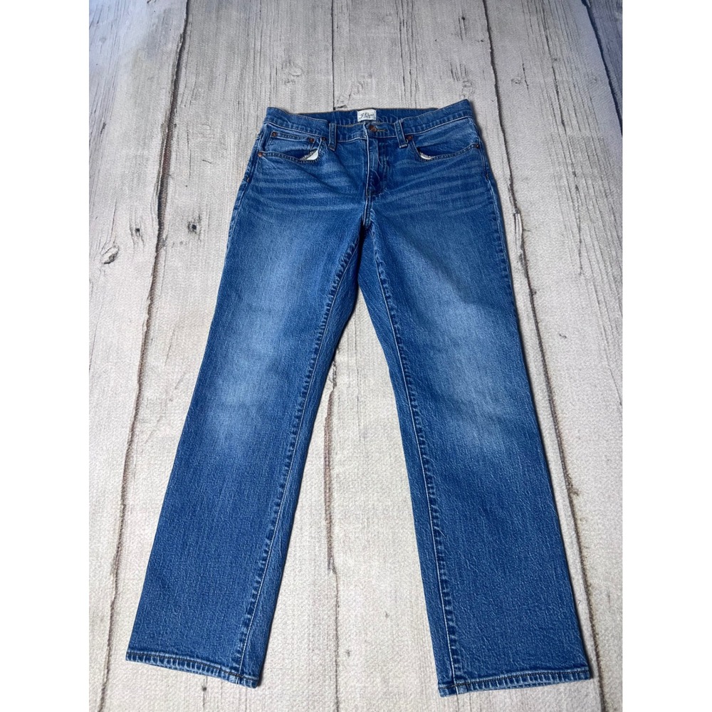 J. Crew Denim Women's Size 27 Straight Leg Jeans Medium Wash